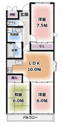 カーサ　アズールの物件間取画像